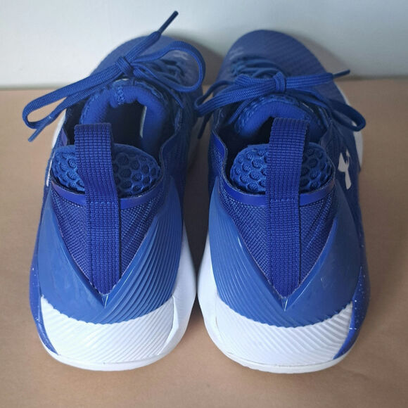 Under Armour Drive 4 Low Blue and White Basketball Shoes Men's Size 14 - Picture 4 of 8